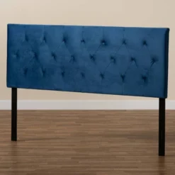 Queen Felix Velvet Fabric Upholstered Headboard Blue - Baxton Studio 7 Queen Felix Velvet Fabric Upholstered Headboard Blue - Baxton Studio -Baxton Studio GUEST 882fdddc be0f 4b0f b234 b43ef123f6fe