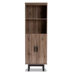 73" 2 Door Arend Two-Tone Wood Bookshelf Brown - Baxton Studio 10 73" 2 Door Arend Two-Tone Wood Bookshelf Brown - Baxton Studio -Baxton Studio GUEST 8a10dceb 2f1c 4962 b1ea be285a1b6d2f