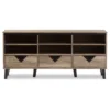 Wales Modern And Contemporary TV Stand For TVs Up To 55" Light Brown - Baxton Studio