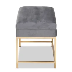 Aliana Velvet Fabric And Metal Large Ottoman Gold - Baxton Studio 10 Aliana Velvet Fabric And Metal Large Ottoman Gold - Baxton Studio -Baxton Studio GUEST 8b399781 6276 4008 bf5f 09ba345f7c61
