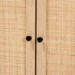 Declan Wood And Natural Rattan 2 Door Storage Cabinet Espresso Brown/Black - Baxton Studio 12 Declan Wood And Natural Rattan 2 Door Storage Cabinet Espresso Brown/Black - Baxton Studio -Baxton Studio GUEST 8b756d47 c303 4f17 a47d d7ef1a7d338a