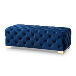 Avara Velvet Button Tufted Bench Ottoman - Baxton Studio 21 Avara Velvet Button Tufted Bench Ottoman - Baxton Studio -Baxton Studio GUEST 8b8fbf5e 8255 4757 9f4c 85ad83edf5f1