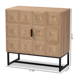 Darien Wood And Metal 2 Door Storage Cabinet Brown/Black - Baxton Studio 17 Darien Wood And Metal 2 Door Storage Cabinet Brown/Black - Baxton Studio -Baxton Studio GUEST 8bc7f93f 4b21 40dd 87aa 740c65bba953