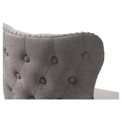 Gradisca Modern And Contemporary Wood Finishing Upholstered Barstools Set Of 2 - Baxton Studio -Baxton Studio GUEST 8bf0b8f1 a237 4da8 a247 4065d5ebc0e4