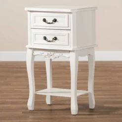 Gabrielle 2 Drawer Wood Nightstand White/Brass - Baxton Studio 13 Gabrielle 2 Drawer Wood Nightstand White/Brass - Baxton Studio -Baxton Studio GUEST 8cdd9b36 60fb 4130 8235 593327b56f5f
