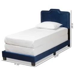 Benjen Glam Velvet Fabric Upholstered Panel Bed - Baxton Studio 13 Benjen Glam Velvet Fabric Upholstered Panel Bed - Baxton Studio -Baxton Studio GUEST 8d13ae0c 2d7b 483c 8fff f1266fea244b