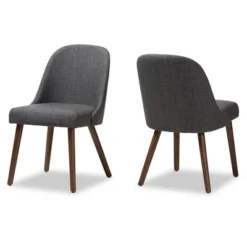 Set Of 2 Cody Mid Century Modern Walnut Finished Wood Fabric Upholstered Dining Chair - Baxton Studio 16 Set Of 2 Cody Mid Century Modern Walnut Finished Wood Fabric Upholstered Dining Chair - Baxton Studio -Baxton Studio GUEST 8df35200 eebb 41bc 8228 10eecf258e30