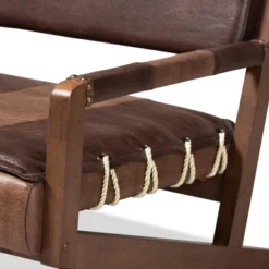 Rovelyn Faux Leather Finished Wood Sofa Brown - Baxton Studio 11 Rovelyn Faux Leather Finished Wood Sofa Brown - Baxton Studio -Baxton Studio GUEST 8e1163e6 1a7a 4315 9816 6f791c191bcc