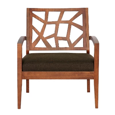 Jennifer Modern Lounge Chair Dark Brown - Baxton Studio 1 Jennifer Modern Lounge Chair Dark Brown - Baxton Studio