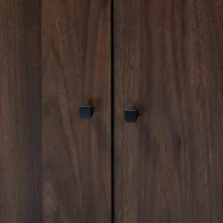 Rossin Walnut Finished 2 Door Wood Entryway Shoe Storage Cabinet With Open Shelf Brown - Baxton Studio 14 Rossin Walnut Finished 2 Door Wood Entryway Shoe Storage Cabinet With Open Shelf Brown - Baxton Studio -Baxton Studio GUEST 8ee59587 53e6 4df1 9893 a43b1ada59ec