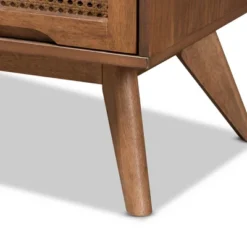 Barrett Wood And Synthetic Rattan 4 Drawer Chest Walnut Brown - Baxton Studio -Baxton Studio GUEST 8f064e90 13c7 4e24 bd6e 7c550c70f0a3