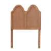 Tobin Vintage Wood Arched Headboard Walnut - Baxton Studio