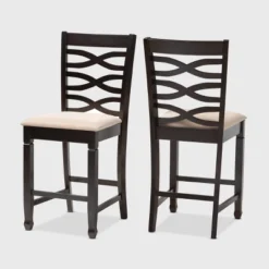 Set Of 2 Caron Finished Wood Counter Height Pub Chairs - Baxton Studio 15 Set Of 2 Caron Finished Wood Counter Height Pub Chairs - Baxton Studio -Baxton Studio GUEST 8f6ebe45 5ebf 467e 91a3 b9590acee015