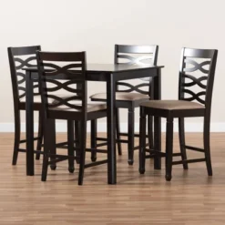 Lanier Wood Pub Counter Height Dining Set Espresso - Baxton Studio 8 Lanier Wood Pub Counter Height Dining Set Espresso - Baxton Studio -Baxton Studio GUEST 8ff6f3c5 0636 4013 a687 7a459b02a872