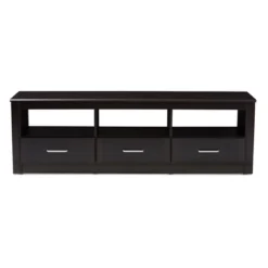 Ryleigh Modern And Contemporary Finished TV Stand For TVs Up To 60" Dark Brown - Baxton Studio -Baxton Studio GUEST 900f5442 4daf 47e4 9d0e 1e8a26770c66