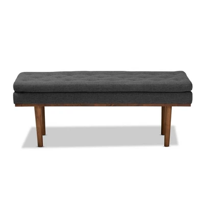 Arne Walnut Finished Bench - Baxton Studio 1 Arne Walnut Finished Bench - Baxton Studio