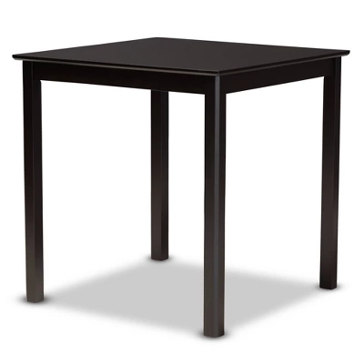 Lanier Wood Pub Counter Height Dining Set Espresso - Baxton Studio 6 Lanier Wood Pub Counter Height Dining Set Espresso - Baxton Studio - Image 6