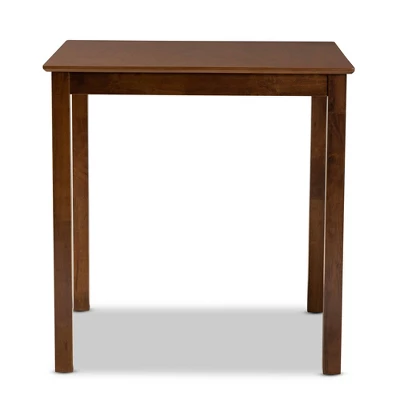 Lenoir Wood Square Counter Height Pub Table Walnut - Baxton Studio 1 Lenoir Wood Square Counter Height Pub Table Walnut - Baxton Studio