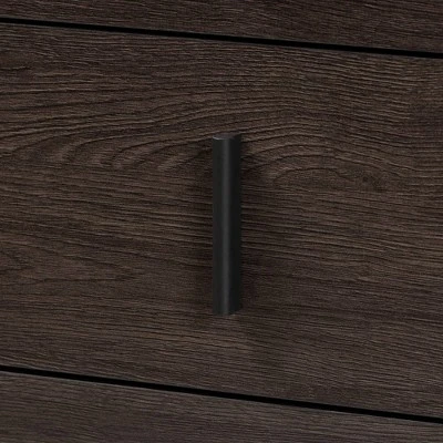 Baldor Wood Metal 4 Drawer Bedroom Chest Dark Brown - Baxton Studio 5 Baldor Wood Metal 4 Drawer Bedroom Chest Dark Brown - Baxton Studio - Image 5