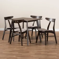 5pc Britte Fabric Upholstered Wood Dining Set - Baxton Studio 15 5pc Britte Fabric Upholstered Wood Dining Set - Baxton Studio -Baxton Studio GUEST 933da52b 117d 4b0a a89e 28cc8c8d1d8d