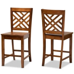 2pc Caron Wood Counter Stool Set - Baxton Studio 14 2pc Caron Wood Counter Stool Set - Baxton Studio -Baxton Studio GUEST 93409e39 ce18 46dd b485 b98a80d46925