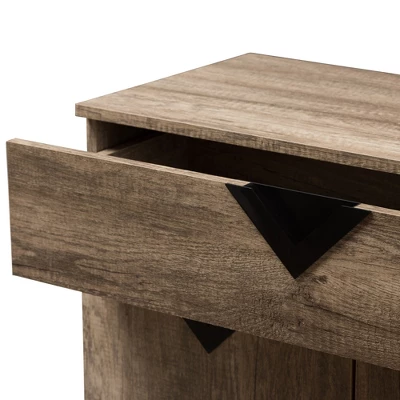 Wales Modern And Contemporary Wood Shoe Storage Cabinet Light Brown - Baxton Studio 6 Wales Modern And Contemporary Wood Shoe Storage Cabinet Light Brown - Baxton Studio - Image 6