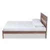 Queen Malene Wood Platform Bed Walnut - Baxton Studio