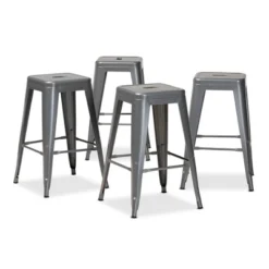 4pc Horton Metal Stackable Counter Stool Set - Baxton Studio 15 4pc Horton Metal Stackable Counter Stool Set - Baxton Studio -Baxton Studio GUEST 93dd4239 fa21 40ec 8a32 b262faf66acf