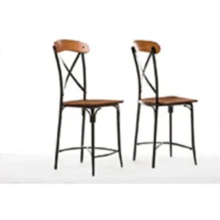 5pc Broxburn Wood And Metal Pub Counter Height Dining Set Brown - Baxton Studio 9 5pc Broxburn Wood And Metal Pub Counter Height Dining Set Brown - Baxton Studio -Baxton Studio GUEST 942e937f a0d7 4d67 b5ae e0e33900a071