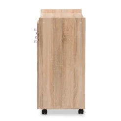 Charmain Modern And Contemporary Light Oak And Finish Kitchen Cabinet White/Brown - Baxton Studio 13 Charmain Modern And Contemporary Light Oak And Finish Kitchen Cabinet White/Brown - Baxton Studio -Baxton Studio GUEST 9529d340 591c 4f21 b8d0 c9dcd6617a12