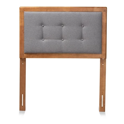 Twin Sarine Fabric Upholstered And Wood Headboard Dark Gray - Baxton Studio 1 Twin Sarine Fabric Upholstered And Wood Headboard Dark Gray - Baxton Studio