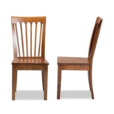 2pc Minette Wood Dining Chair Set - Baxton Studio 2 2pc Minette Wood Dining Chair Set - Baxton Studio - Image 2