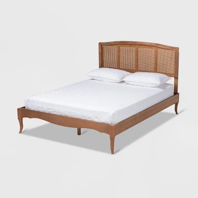 Marieke Wood Platform Bed Ash Walnut - Baxton Studio 10 Marieke Wood Platform Bed Ash Walnut - Baxton Studio - Image 10