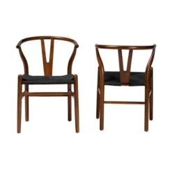 2pc Paxton Wood Dining Chair Set - Baxton Studio 16 2pc Paxton Wood Dining Chair Set - Baxton Studio -Baxton Studio GUEST 99897914 28a6 434f 8c9f b92095bc3111