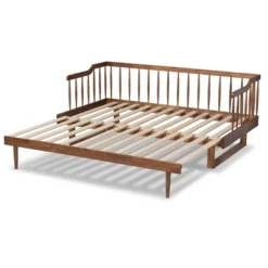 Twin To King Muriel Expandable Spindle Daybed - Baxton Studio 15 Twin To King Muriel Expandable Spindle Daybed - Baxton Studio -Baxton Studio GUEST 99d7451e ee31 48c1 8472 015d8a121fe1