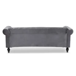 Emma Velvet Upholstered Button Tufted Chesterfield Sofa - Baxton Studio -Baxton Studio GUEST 9a1f376f fe93 48d9 9b64 504ba4ac7439