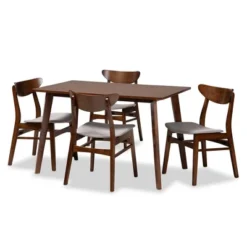 5pc Orion Dining Set - Baxton Studio -Baxton Studio GUEST 9ad2b9d0 46f6 4420 97e5 6211f6a59f66