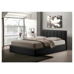 Queen Templemore Black Leather Contemporary Bed - Baxton Studio 9 Queen Templemore Black Leather Contemporary Bed - Baxton Studio -Baxton Studio GUEST 9ae781ce 2121 4ecd 8e56 48e251a8ddd6