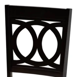 7pc Lenoir Upholstered Wood Dining Set Sand Brown/Espresso - Baxton Studio -Baxton Studio GUEST 9afa6dd9 43a2 456c 90ec 01a4e53d18ec