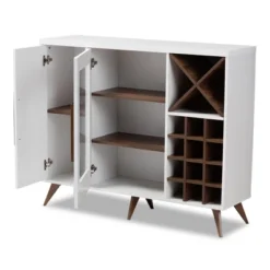 Baxton Studio Pietro Finished Wine Cabinet White/Brown - BaxtonStudio 12 Baxton Studio Pietro Finished Wine Cabinet White/Brown - BaxtonStudio -Baxton Studio GUEST 9b9e4de3 9f78 48fd 8acf 0b4a175600b3