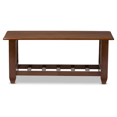 Larissa Modern Classic Mission Style Living Room Occasional Coffee Table - Cherry Brown - Baxton Studio 1 Larissa Modern Classic Mission Style Living Room Occasional Coffee Table - Cherry Brown - Baxton Studio