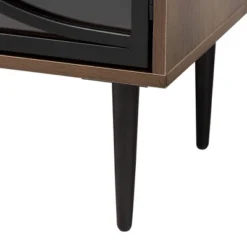 Carter Wood And Metal 2 Door Sideboard Dining Cabinet Walnut Brown/Black - Baxton Studio -Baxton Studio GUEST 9ed1e2ca 0c0c 4d02 ab03 92d7297732be