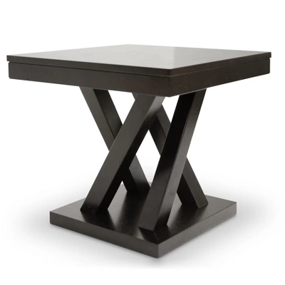 Everdon Modern End Table Dark Brown - Baxton Studio 3 Everdon Modern End Table Dark Brown - Baxton Studio - Image 3