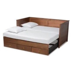 Twin To King Thomas Expandable Daybed With Storage Drawers - Baxton Studio 16 Twin To King Thomas Expandable Daybed With Storage Drawers - Baxton Studio -Baxton Studio GUEST 9f8b6337 cdf0 4c09 9429 502368ce5e69