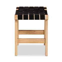 Nahla Rustic Wood Accent Bench Black/Oak Brown - Baxton Studio -Baxton Studio GUEST 9fea177b b683 432c a142 92096bcb7619