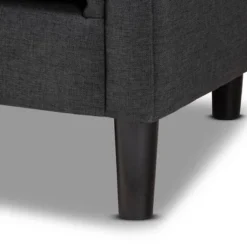 Bisset Chesterfield Chair Gray - Baxton Studio 11 Bisset Chesterfield Chair Gray - Baxton Studio -Baxton Studio GUEST 9fee3ab8 1493 4d5f 9400 7c1fdb10f8bc