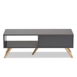 Kelson Wood Coffee Table Dark Gray/Gold - Baxton Studio 11 Kelson Wood Coffee Table Dark Gray/Gold - Baxton Studio -Baxton Studio GUEST a0057f5d 82ec 4def 93ef 263339551dbf