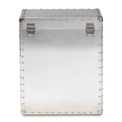 Serge Metal 2 Drawer Accent Storage Chest Silver - Baxton Studio -Baxton Studio GUEST a04e8697 c8ea 421f a091 06d2c4a44ab3