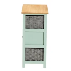 Valtina Two-Tone Wood 3 Drawer Storage Unit With Baskets Oak Brown/Gray/Mint Green - Baxton Studio 11 Valtina Two-Tone Wood 3 Drawer Storage Unit With Baskets Oak Brown/Gray/Mint Green - Baxton Studio -Baxton Studio GUEST a0c6aacc 860b 43a2 8b4e d8a35a3bdc21