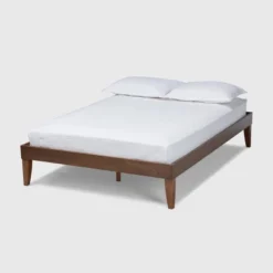Lucina Walnut Platform Bed Frame Brown - Baxton Studio -Baxton Studio GUEST a108caa1 8a74 4be7 a3a2 1d7680ae0643